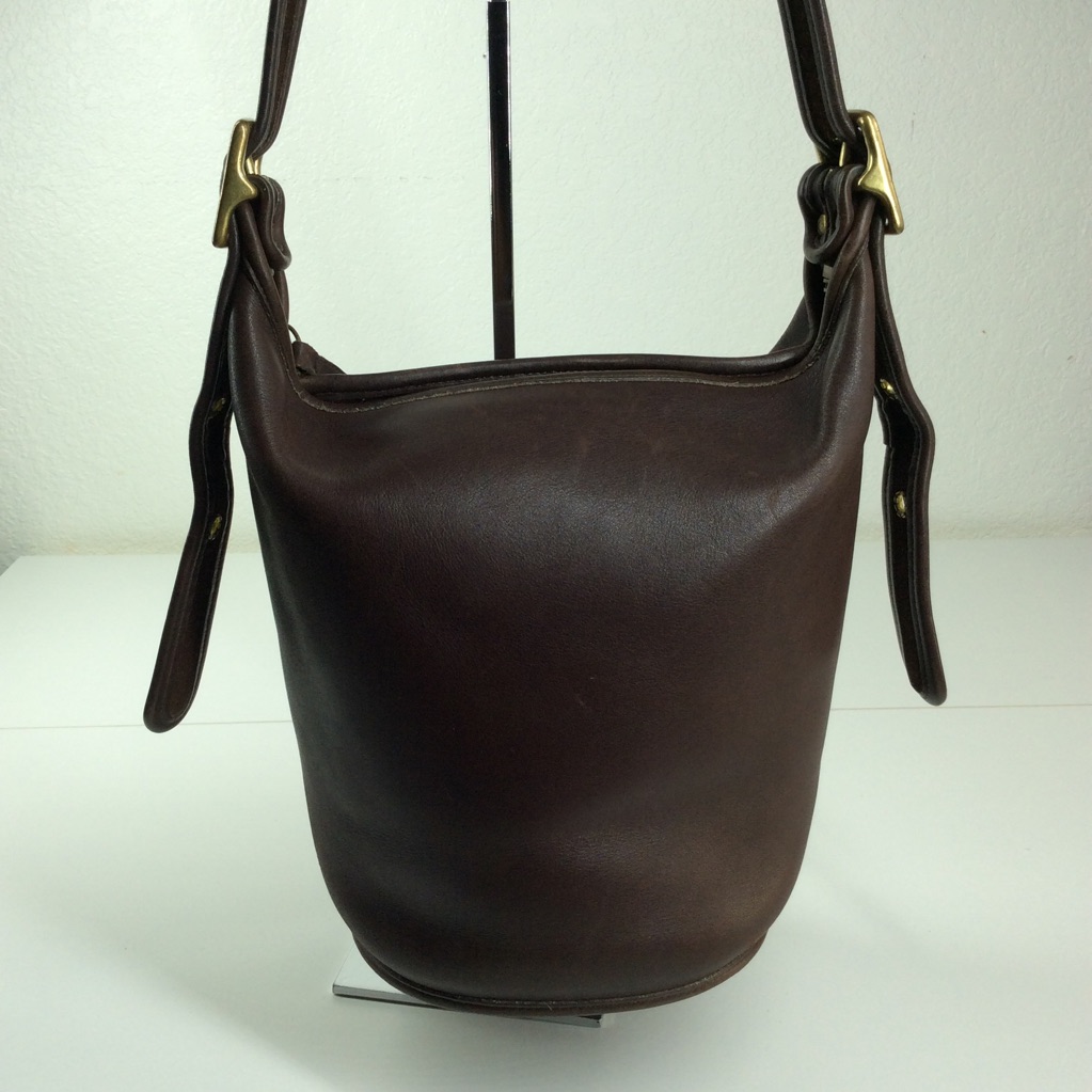 Coach D5d-9953 Vintage Brown Helens Legacy Bucket Crossbody Bag Htf Rare